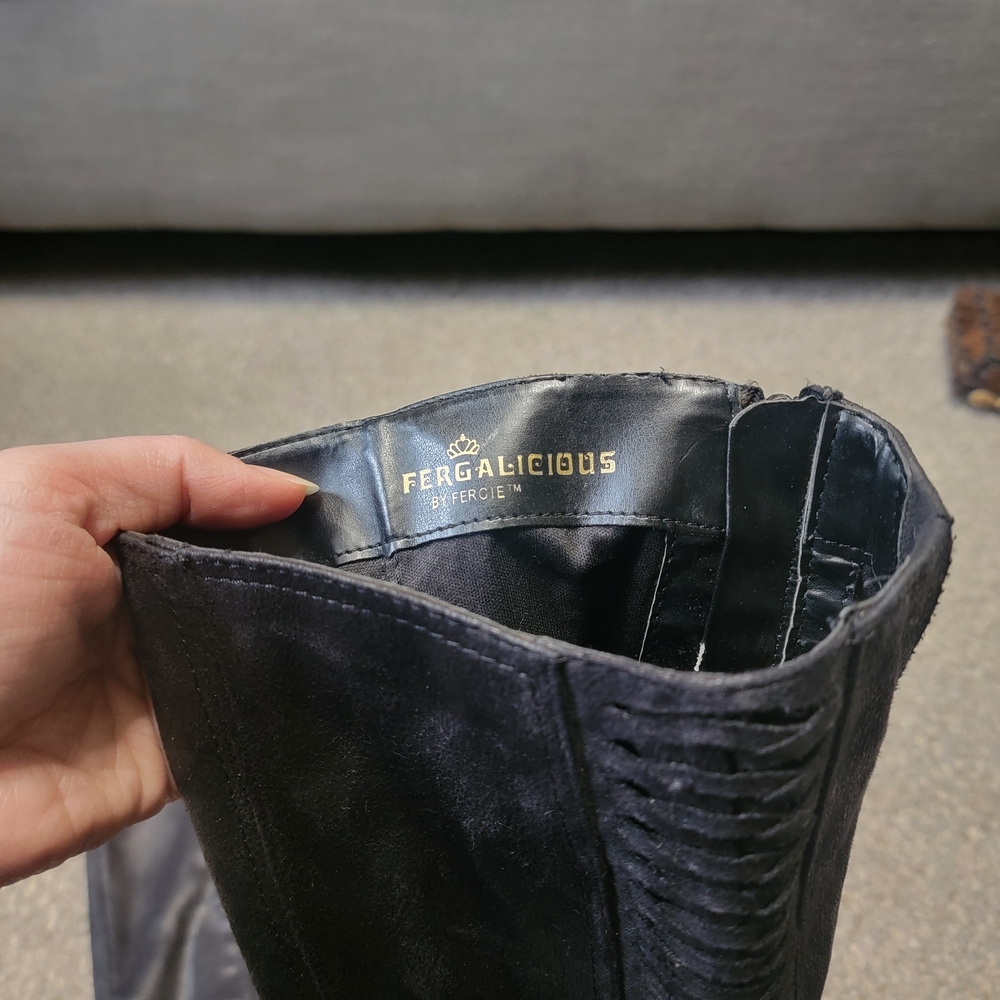 Fergalicious Black Heeled Boots - Picture 5 of 11